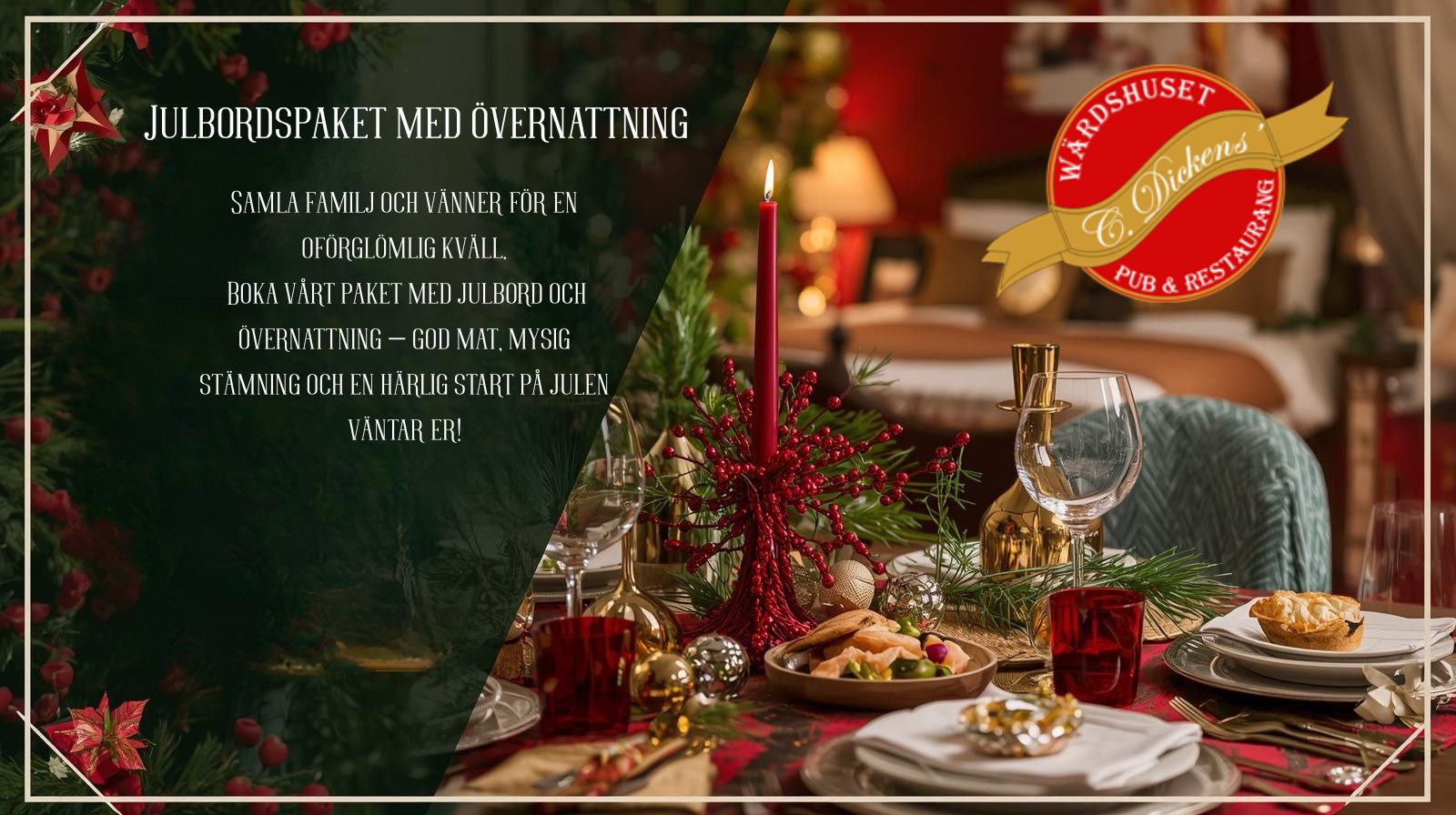 Julbordspaket med övernattning